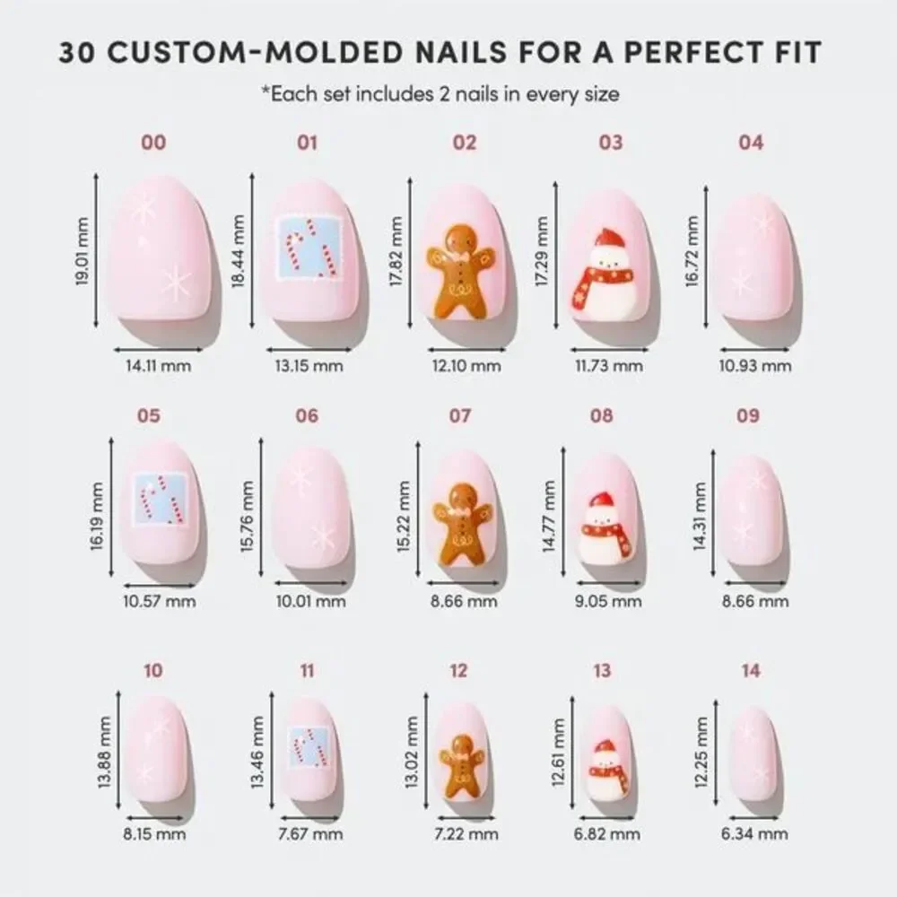 Glamnetic Press-On Nails Short Oval Cocoa & Kisses